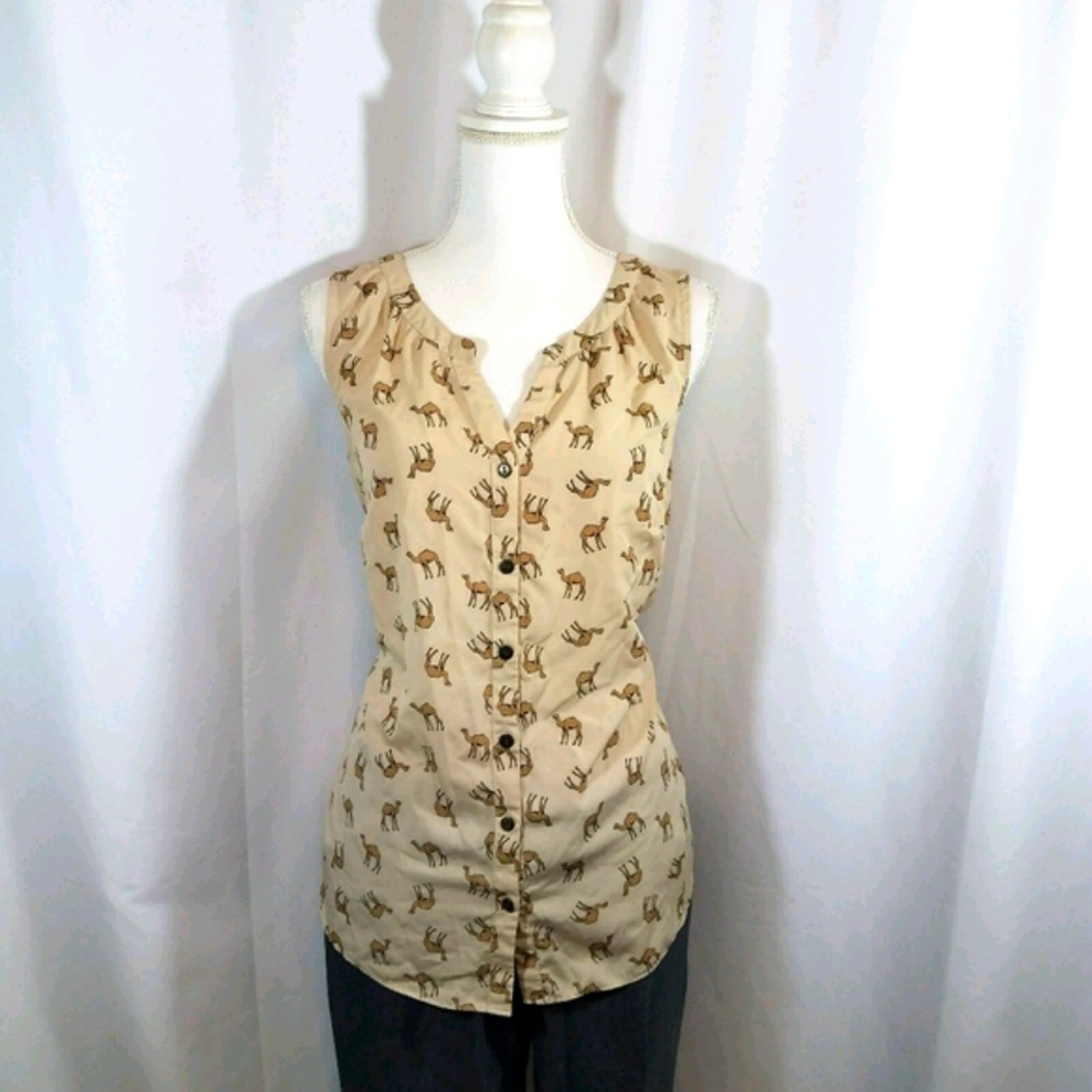 Croft and Barrow Camel Tank Top M